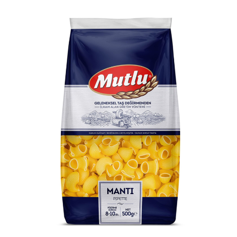 MUTLU MAKARNA MANTI 500 GR