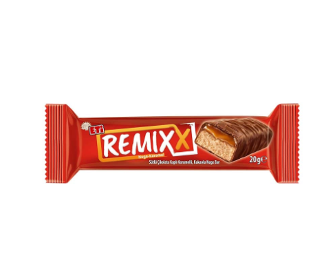 ETİ REMİX SÜTLÜ KARAMELLİ NUGA BAR 20 GR