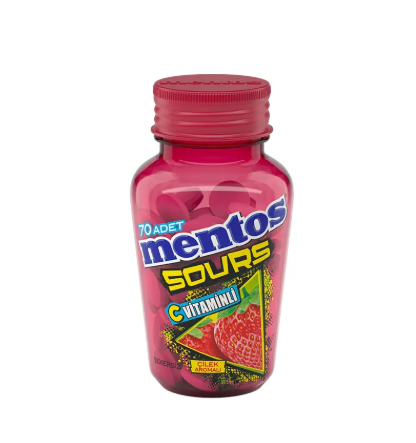 MENTOS SOURS ÇİLEK 49 GR