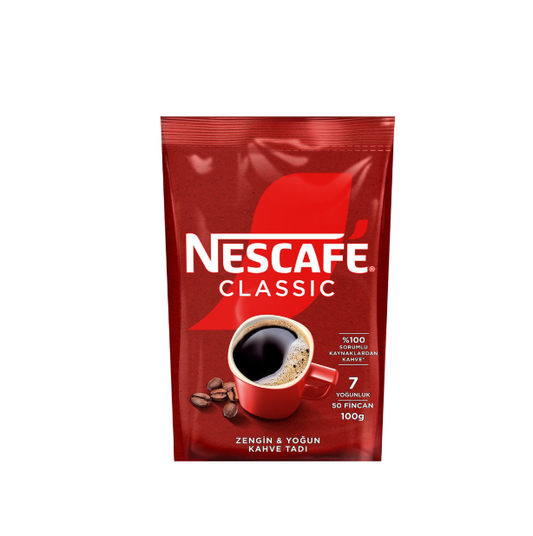 NESCAFE KLASİK KAHVE POŞET 100 GR