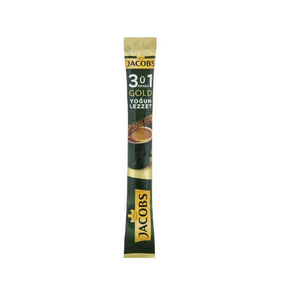 JACOBS GOLD 3 Ü 1 ARADA KAHVE YOĞUN LEZZET 18 GR