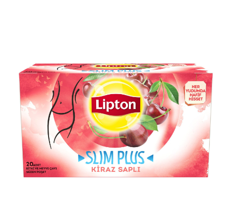 LİPTON ÇAY BİTKİ SLİM PLUS KİRAZ SAPLI 20 Lİ