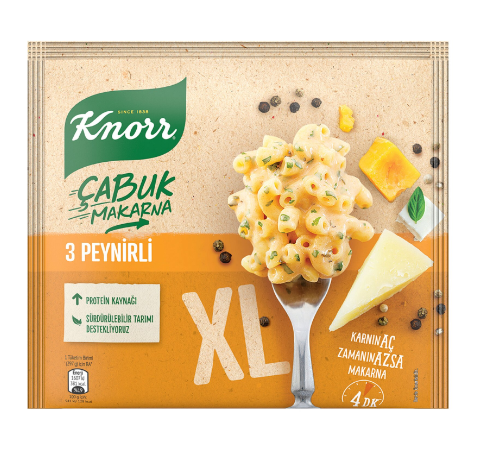 KNOR ÇABUK MAKARNA 97GR 3 PEYNİRLİ XL