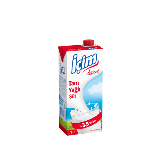 İÇİM TAM YAĞLI SÜT %3,5 1 LT