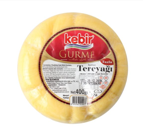 KEBİR TEREYAĞI TUZLU 400 GR