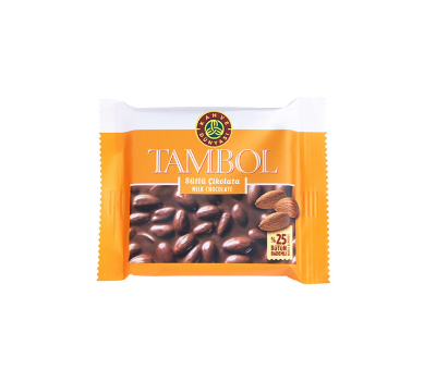 KAHVE DÜNYASI TAMBOL SÜTLÜ BADEMLİ 77 GR