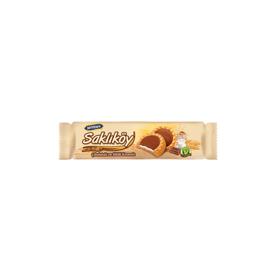 ÜLKER SAKLIKÖY ÇİKOLATA VE SÜTLÜ KREMALI 100 GR