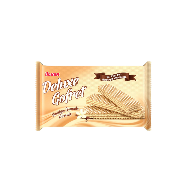 ÜLKER DELUXE GOFRET VANİLYA AROMALI 220 GR