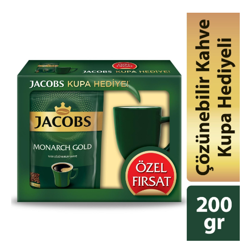 JACOBS MONARCH GOLD 200 GR KUPA HEDYELİ