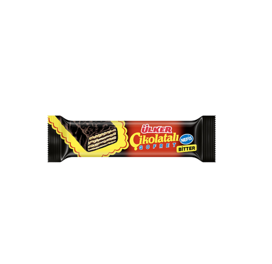 ÜLKER ÇİKOLATALI GOFRET BİTTER 36 GR