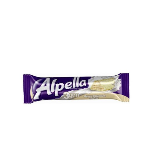 ÜLKER ALPELLA 3GEN BEYAZ ÇiKOLATALI GOFRET 28 GR