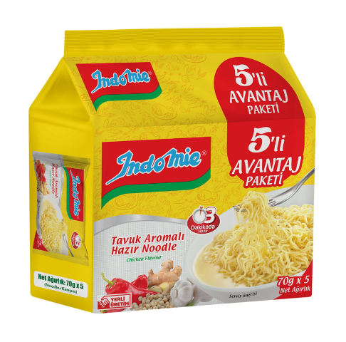İNDOMİE TAVUK ÇEŞNİLİ 70 GR (5 Lİ PAKET)
