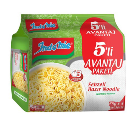 İNDOMİE SEBZE ÇEŞNİLİ 75 GR (5 Lİ PAKET)