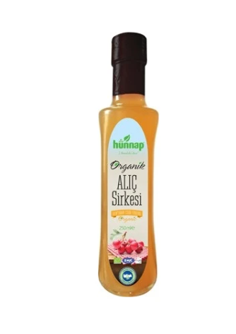 HÜNNAP ORGANİK ALIÇ SİRKESİ 250 ML