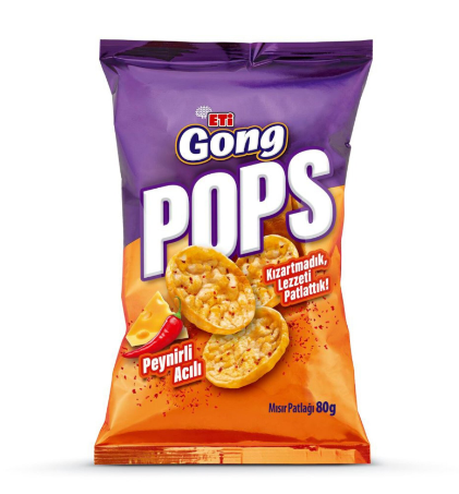 GONG POPS PEYNİRLİ 80 GR