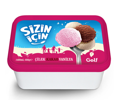 GOLF SİZİN İÇİN ÇİLEK KAKAO VANİLYA 1400 ML